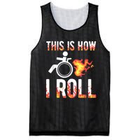 Handicapped Crippled Ampu Disabled Wheelchair How I Roll Mesh Reversible Basketball Jersey Tank