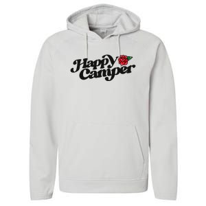 Happy Camper Artwork Red Rose Floral Designs Cute Gift Performance Fleece Hoodie