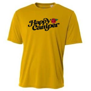 Happy Camper Artwork Red Rose Floral Designs Cute Gift Cooling Performance Crew T-Shirt