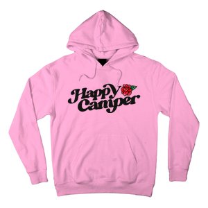 Happy Camper Artwork Red Rose Floral Designs Cute Gift Hoodie