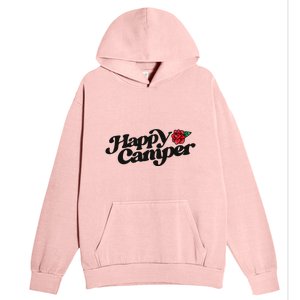 Happy Camper Artwork Red Rose Floral Designs Cute Gift Urban Pullover Hoodie