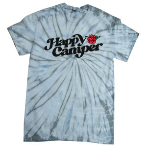 Happy Camper Artwork Red Rose Floral Designs Cute Gift Tie-Dye T-Shirt