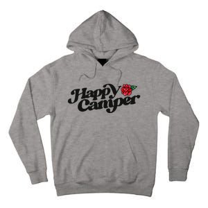 Happy Camper Artwork Red Rose Floral Designs Cute Gift Tall Hoodie