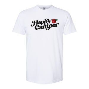 Happy Camper Artwork Red Rose Floral Designs Cute Gift Softstyle CVC T-Shirt