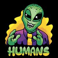 Humans Crazy Alien Funny Sweatshirt