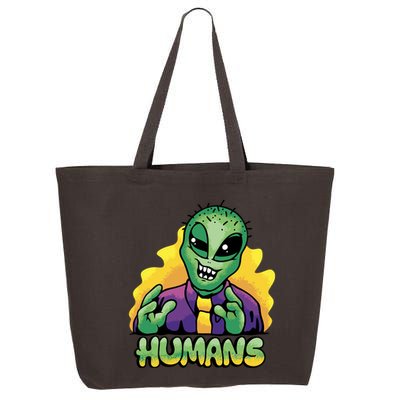 Humans Crazy Alien Funny 25L Jumbo Tote