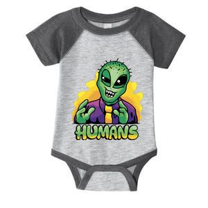 Humans Crazy Alien Funny Infant Baby Jersey Bodysuit