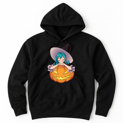 Halloween Cute Anime Witch Pumpkin Hoodie