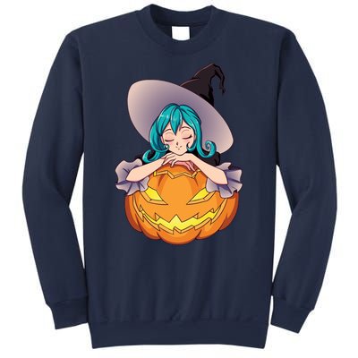 Halloween Cute Anime Witch Pumpkin Sweatshirt