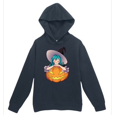 Halloween Cute Anime Witch Pumpkin Urban Pullover Hoodie