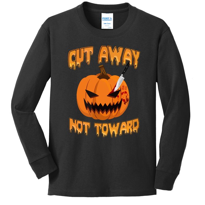 Halloween Cut Away Not Toward Gift Kids Long Sleeve Shirt