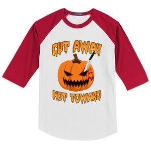 Halloween Cut Away Not Toward Gift Kids Colorblock Raglan Jersey