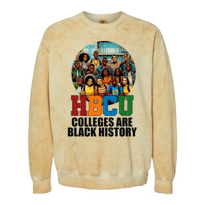 Hbcu Colleges Are Black History Month Colorblast Crewneck Sweatshirt