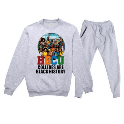 Hbcu Colleges Are Black History Month Premium Crewneck Sweatsuit Set