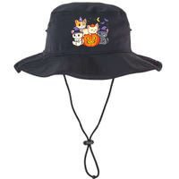 Halloween Cats Anime Cat Kawaii Neko Pumpkin Cat Lover Witch Legacy Cool Fit Booney Bucket Hat