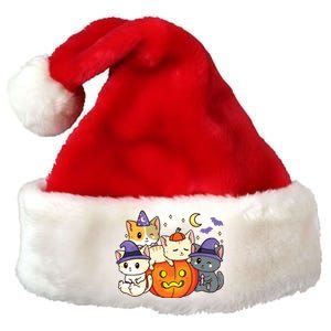 Halloween Cats Anime Cat Kawaii Neko Pumpkin Cat Lover Witch Premium Christmas Santa Hat