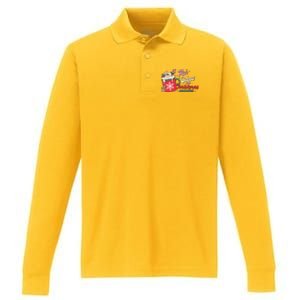 Hot Cocoa And Christmas Movies Performance Long Sleeve Polo