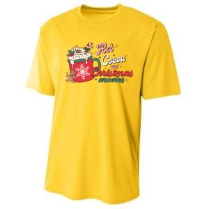 Hot Cocoa And Christmas Movies Performance Sprint T-Shirt