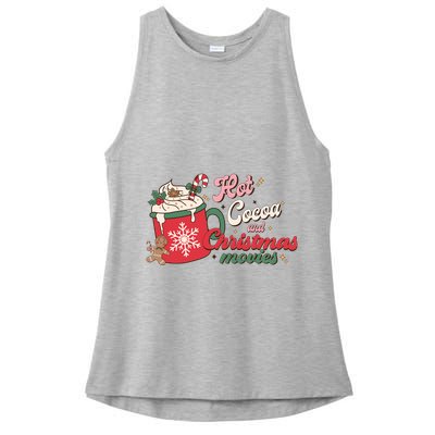 Hot Cocoa And Christmas Movies Ladies PosiCharge Tri-Blend Wicking Tank