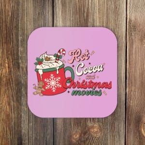 Hot Cocoa And Christmas Movies Coaster