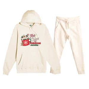 Hot Cocoa And Christmas Movies Premium Hooded Sweatsuit Set