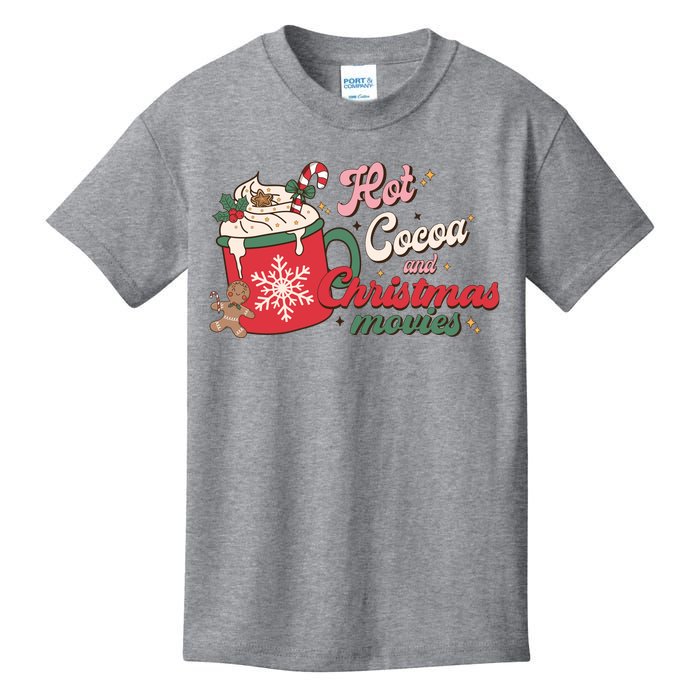 Hot Cocoa And Christmas Movies Kids T-Shirt