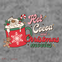 Hot Cocoa And Christmas Movies Kids T-Shirt
