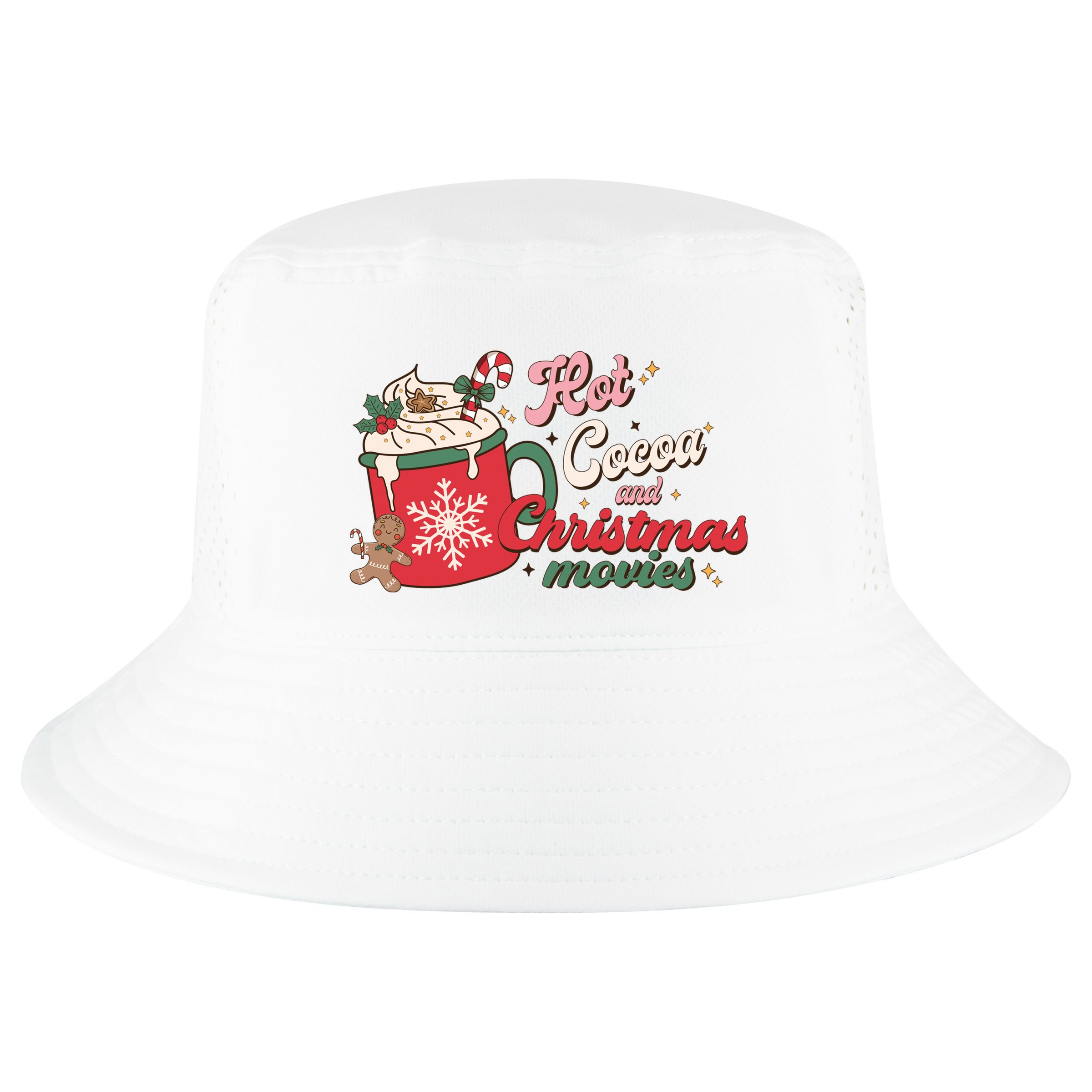 Hot Cocoa And Christmas Movies Cool Comfort Performance Bucket Hat