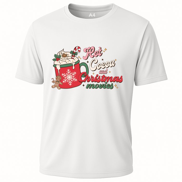 Hot Cocoa And Christmas Movies Cooling Performance Crew T-Shirt