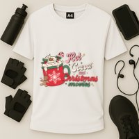 Hot Cocoa And Christmas Movies Cooling Performance Crew T-Shirt