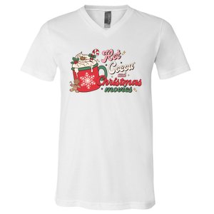 Hot Cocoa And Christmas Movies V-Neck T-Shirt