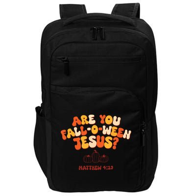 Halloween Christian Are You Fall O Ween Jesus Impact Tech Backpack