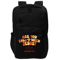 Halloween Christian Are You Fall O Ween Jesus Impact Tech Backpack