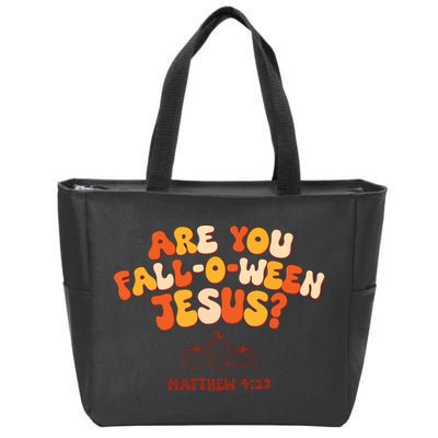 Halloween Christian Are You Fall O Ween Jesus Zip Tote Bag