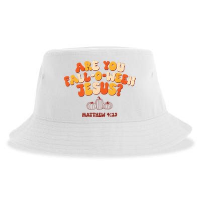 Halloween Christian Are You Fall O Ween Jesus Sustainable Bucket Hat