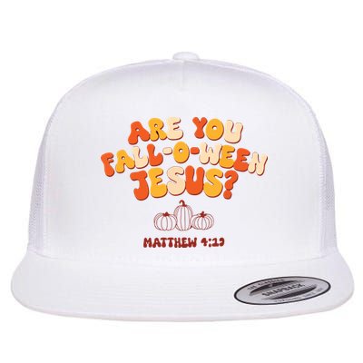 Halloween Christian Are You Fall O Ween Jesus Flat Bill Trucker Hat