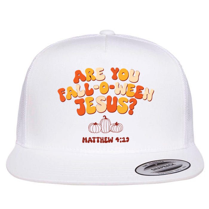 Halloween Christian Are You Fall O Ween Jesus Flat Bill Trucker Hat