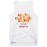 Halloween Christian Are You Fall O Ween Jesus Tank Top