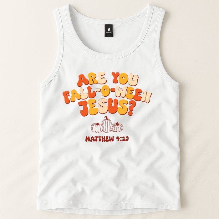 Halloween Christian Are You Fall O Ween Jesus Tank Top