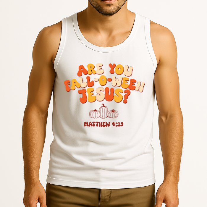 Halloween Christian Are You Fall O Ween Jesus Tank Top