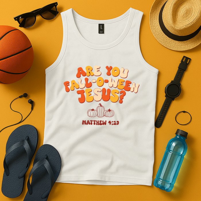 Halloween Christian Are You Fall O Ween Jesus Tank Top