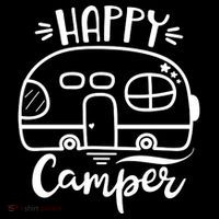 Happy Camper Adventure Travel Drawstring Bag