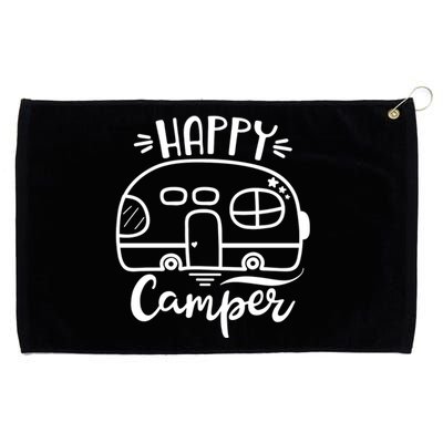 Happy Camper Adventure Travel Grommeted Golf Towel