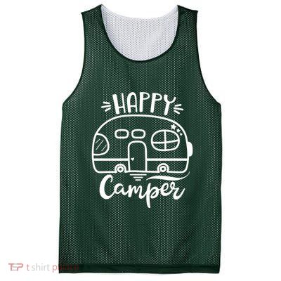 Happy Camper Adventure Travel Mesh Reversible Basketball Jersey Tank