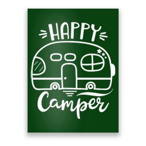 Happy Camper Adventure Travel Poster