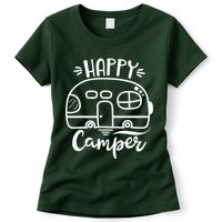 Happy Camper Adventure Travel Womens T-Shirt