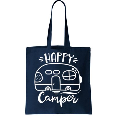 Happy Camper Adventure Travel Tote Bag