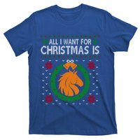 Horse Christmas All I Want For Christmas Is Horse Great Gift T-Shirt