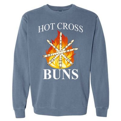 Hot Cross Buns Metal Rock Garment-Dyed Sweatshirt