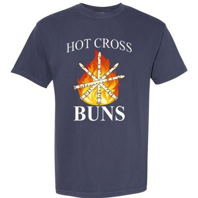 Hot Cross Buns Metal Rock Garment-Dyed Heavyweight T-Shirt